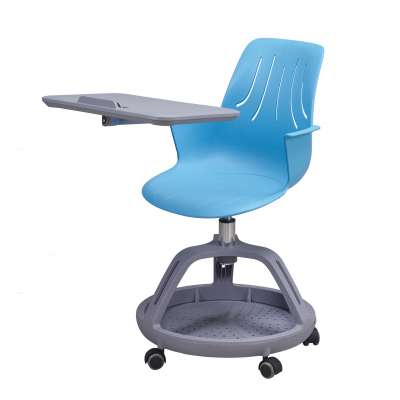 2020 New design classroom chair with writing pad WX01+03D