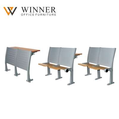 reading classroom school Ladder Lecture Hall chair steel Backrest high school furniture student college folded desk