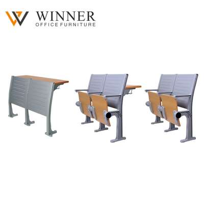 high school furniture student college folded desk classroom school Ladder Lecture Hall chair with armrest