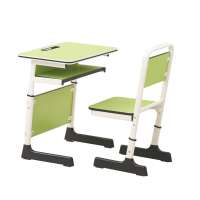 Pp Student Desk Classroom Double And Chair Round School Table